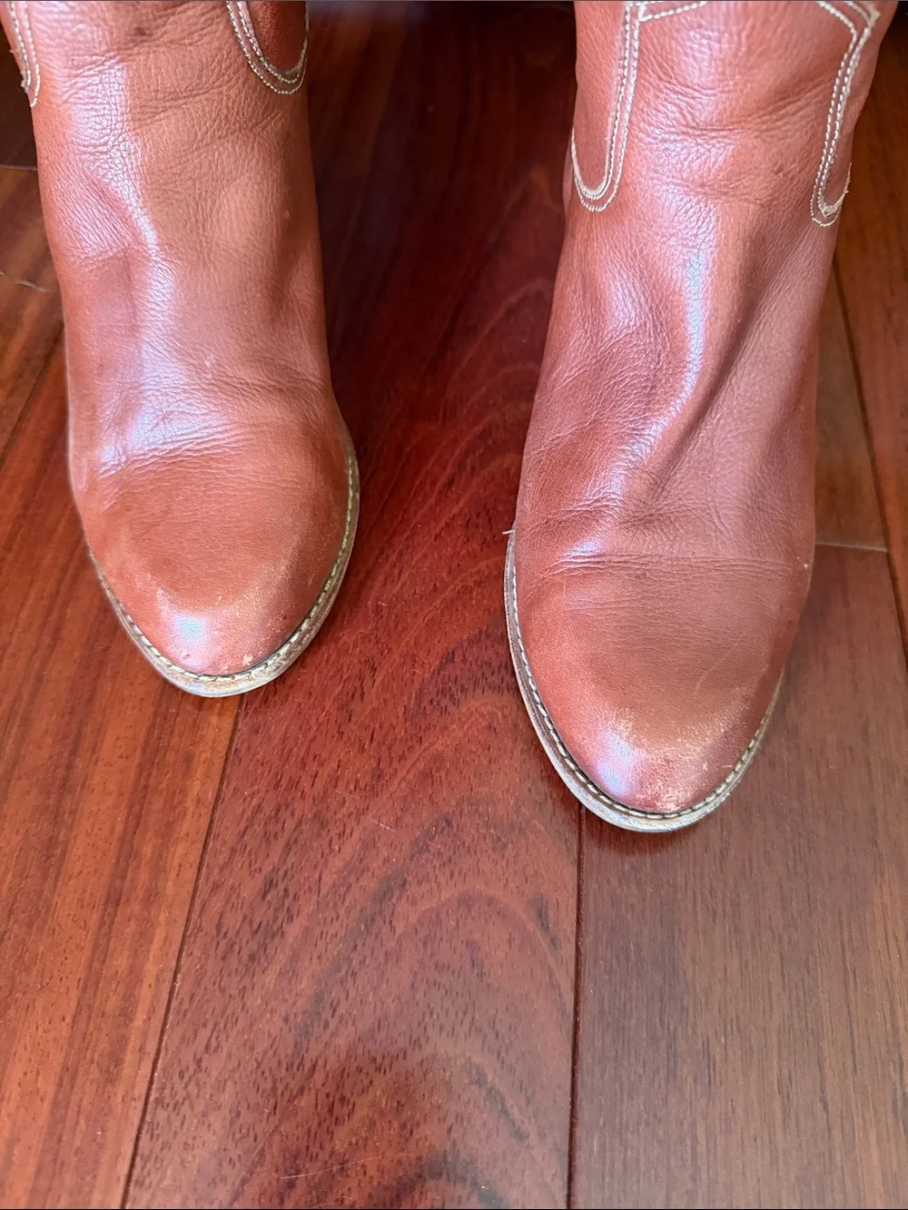The Wild Pair Leather Riding Boots Over the Knee Cuff Cowgirl Western Bohemian
